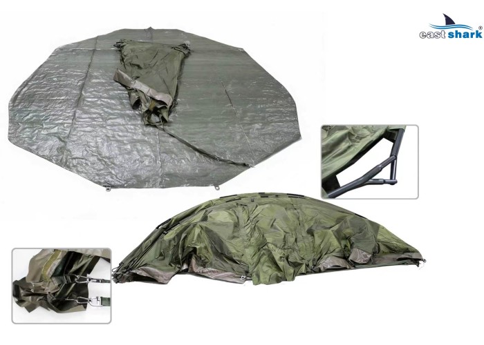 Палатка EastShark HYT 025 2 MAN с накидкой