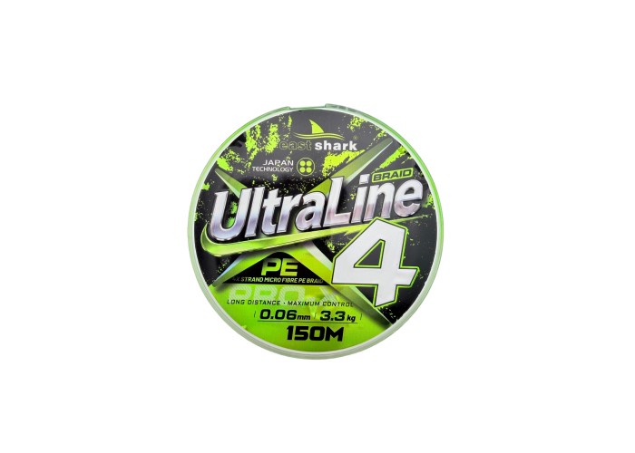Шнур EastShark Ultra Line X4 150м 0,04мм зеленый