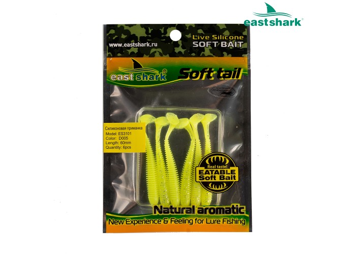 Силиконовая приманка ES3101 60 мм (6 шт/уп) color: D005