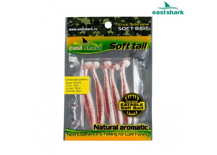 Силиконовая приманка ES3118 75 мм (5 шт/уп) color: K051