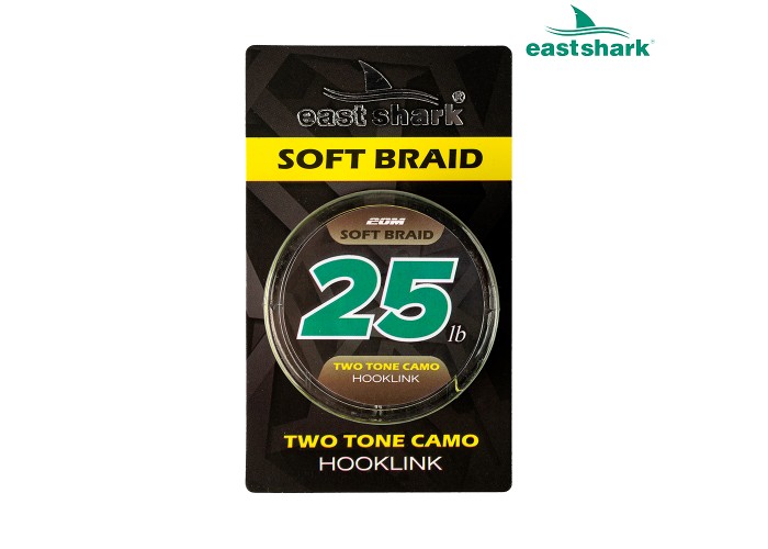 Поводковый материал мягкий TWO TONE CAMO 25 lb 20 m