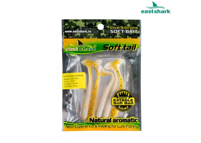 Силиконовая приманка ES31010 75 мм (5 шт/уп) color: K071