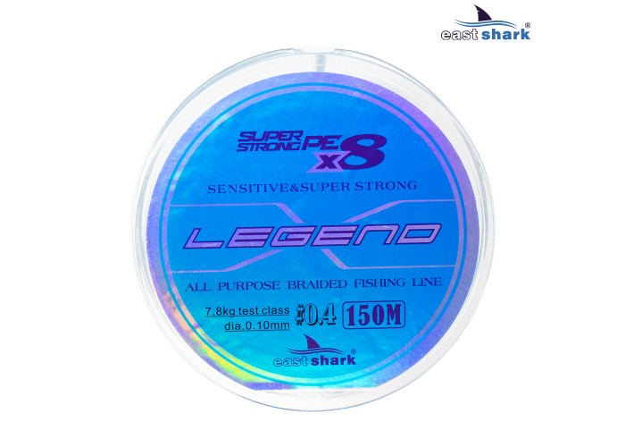 Шнур EastShark Legend X8 150м 0,30мм #4,0 голубой