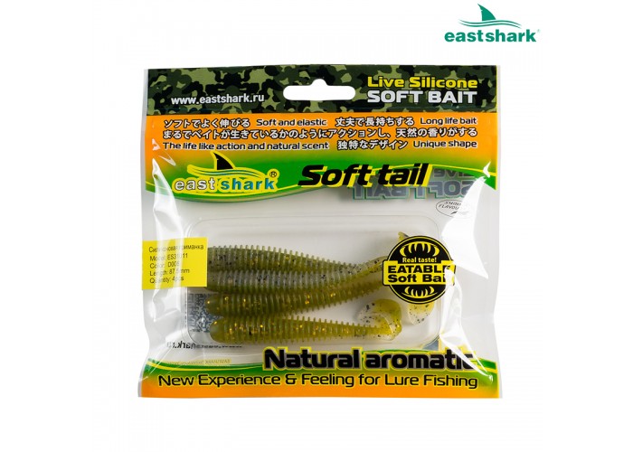 Силиконовая приманка ES31011 87,5 мм (4 шт/уп) color: D008