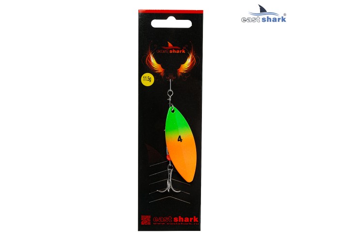 Блесна вращающаяся (уп./5шт.) EastShark Longer размер-4 (11.5 грамм) col.#658