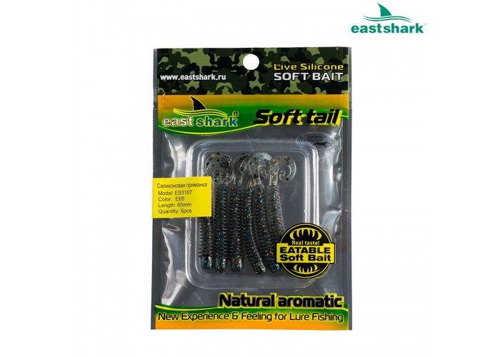 Силиконовая приманка ES3107 65 мм (6 шт/уп) color: E65