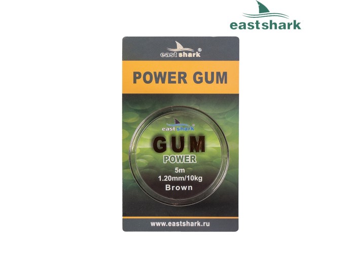 Фидергам POWER GUM brown 8 м 0.8 мм