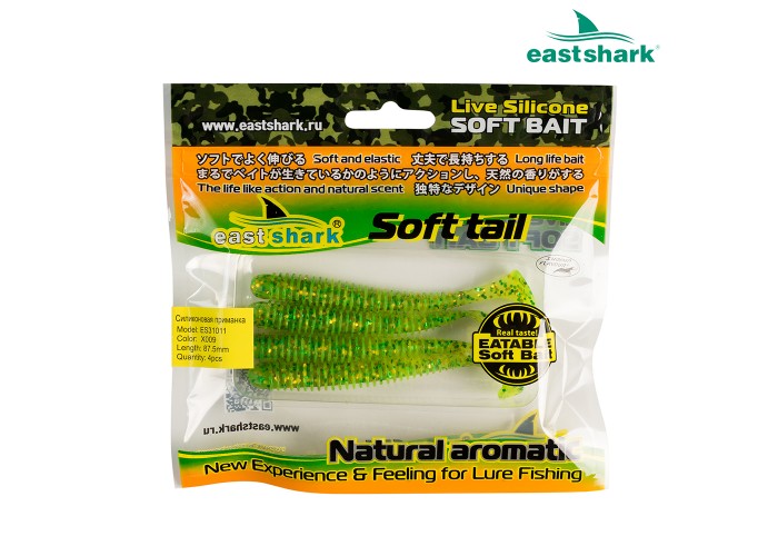 Силиконовая приманка ES31011 87,5 мм (4 шт/уп) color: X009