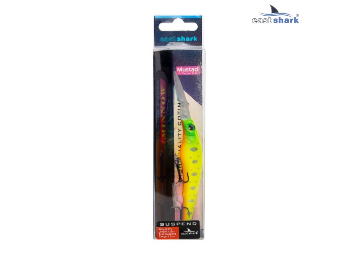 Воблер EastShark Meg 13см. 12г. 3.5+m Suspending col.#004
