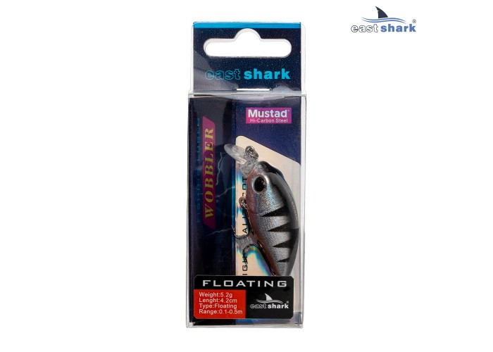 Воблер EastShark Chaby 4.2см. 5.2г. 0.1-0.5m Floating col.#005