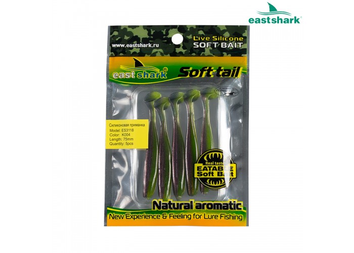 Силиконовая приманка ES3118 75 мм (5 шт/уп) color: K004
