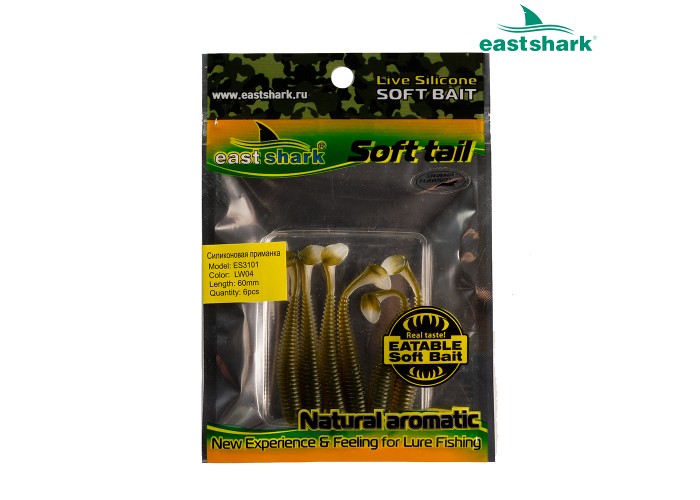 Силиконовая приманка ES3101 60 мм (6 шт/уп) color: LW04