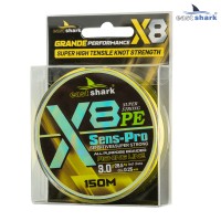Шнур EastShark Sens-Pro X8 (150м) 0,16мм #1.0 желтый 