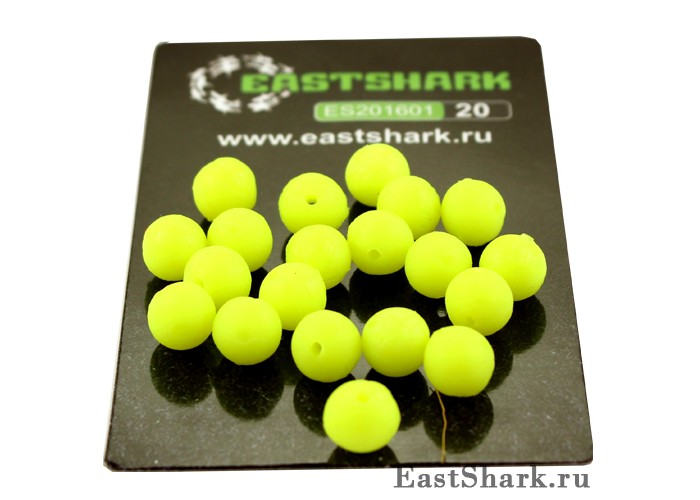 Силиконовая бусина зеленая d8 ES20160801 (201601)
