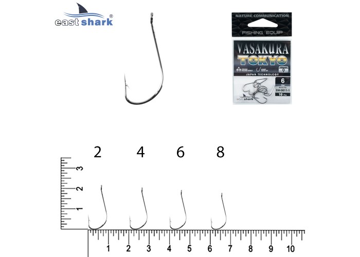 Крючки NEW EastShark Vasakura TOKYO № 6