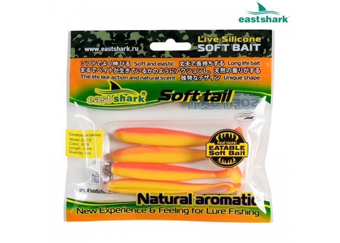 Силиконовая приманка ES3118 100 мм (4 шт/уп) color: K039