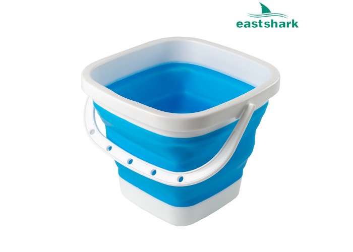 Ведро квадратное складное 21*12*17 3л синее