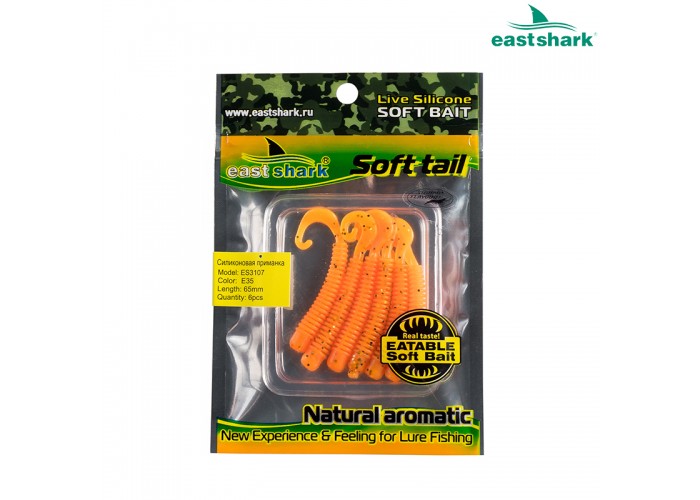 Силиконовая приманка ES3107 65 мм (6 шт/уп) color: E35
