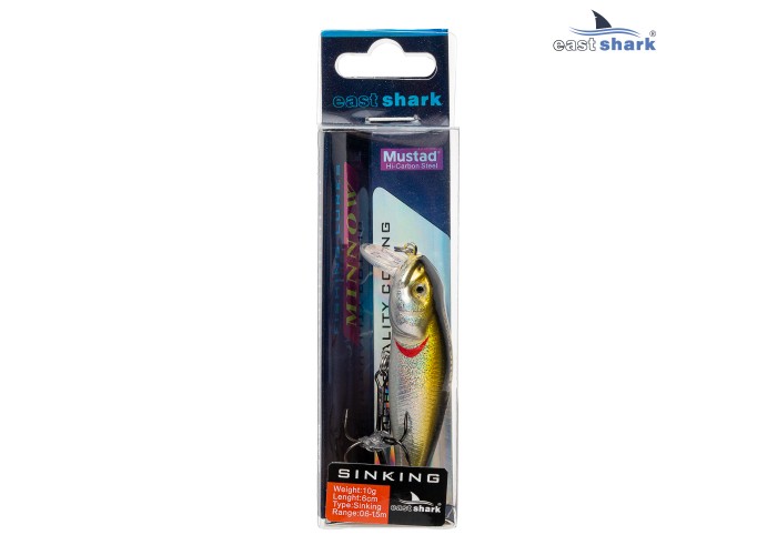 Воблер EastShark Mole 6см. 10г. 0.6-1.5m Sinking col.#004