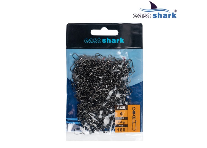 Вертлюг + карабин  Американка техническая упаковка 190 шт №8