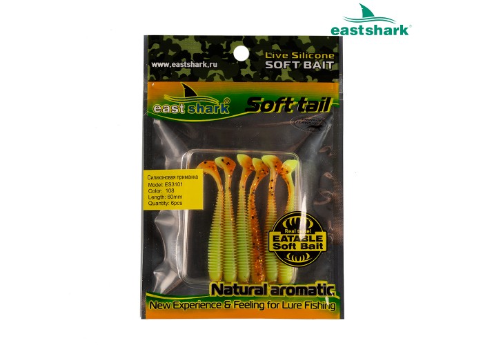 Силиконовая приманка ES3101 60 мм (6 шт/уп) color: 108