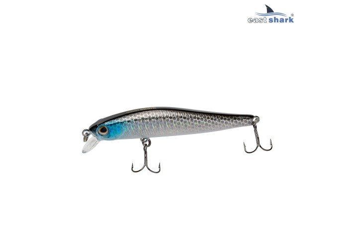 Воблер EastShark Minnow 7см. 5.3г. 0.5-1m Suspending col.#002