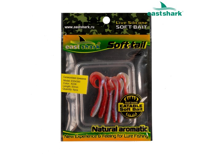 Силиконовая приманка ES54390 50 мм (6 шт/уп) color: K036