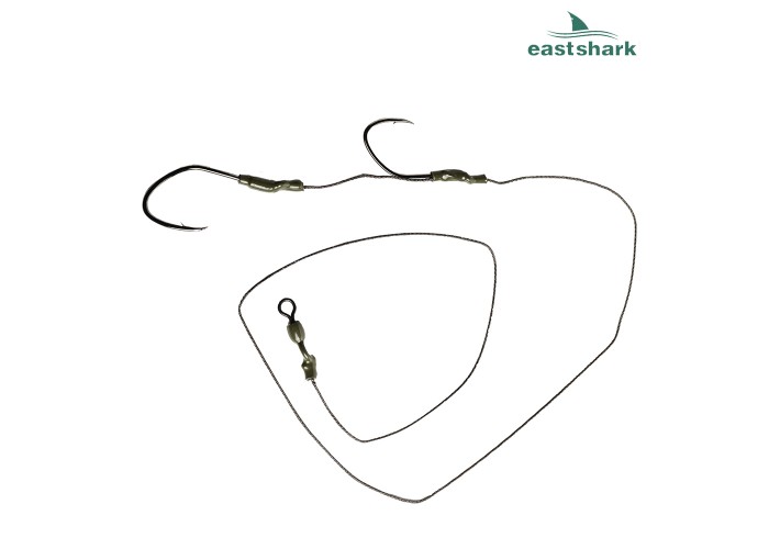 Оснастка на сома #03 2 крючка 10/0 80 см