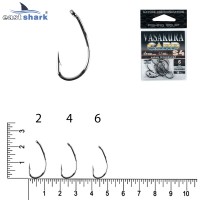 Крючки NEW EastShark Vasakura S4 № 4 BL