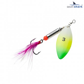 Блесна вращающаяся (уп./5шт.) EastShark Zander размер-3 (9.5 грамм) col.#550