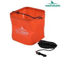 Ведро для замеса прикормки квадратное оранжевое  D 21