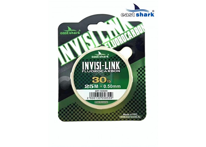 Леска Fluorocarbon EastShark INVISI-LINK 25м 0,50 мм