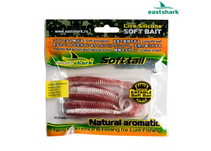 Силиконовая приманка ES5413 90 мм (5 шт/уп) color: K051