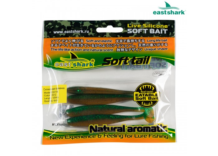 Силиконовая приманка ES3118 100 мм (4 шт/уп) color: D012