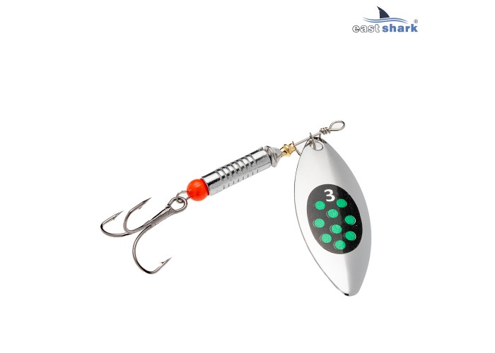 Блесна вращающаяся (уп./5шт.) EastShark Longer размер-3 col.#602