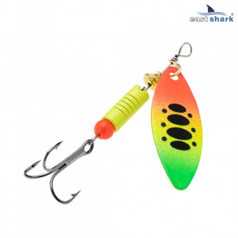 Блесна вращающаяся (уп./5шт.) EastShark Longer размер-1 (5 грамм) col.#639