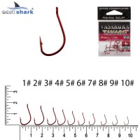 Крючки NEW EastShark Vasakura Tanago RED № 3 (уп/10 шт)