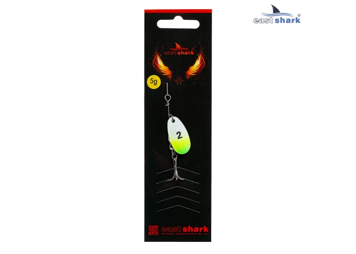 Блесна вращающаяся (уп./5шт.) EastShark Screw размер-2 (5 грамм) col.#739