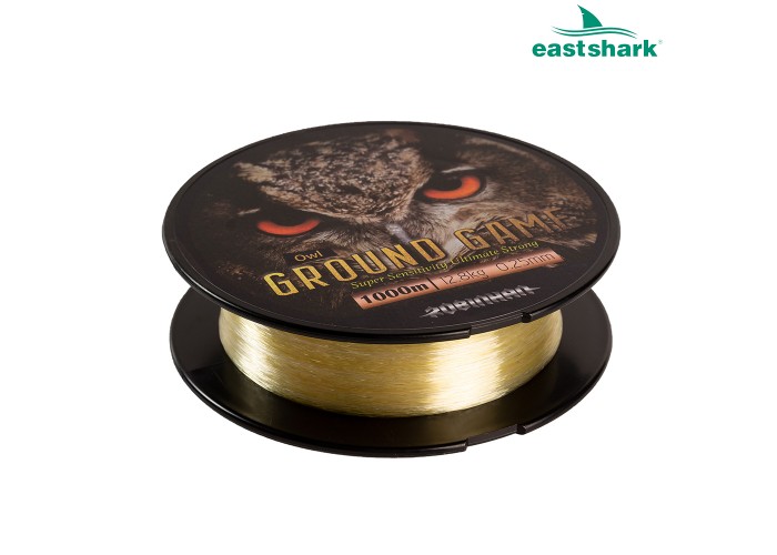 Леска Ground Game 1000 м 0,30 OWL желто-белая