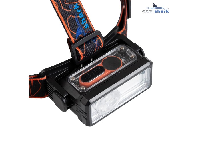 Фонарь налобный EastShark FA-T 142 Белый/Синий/Красный свет