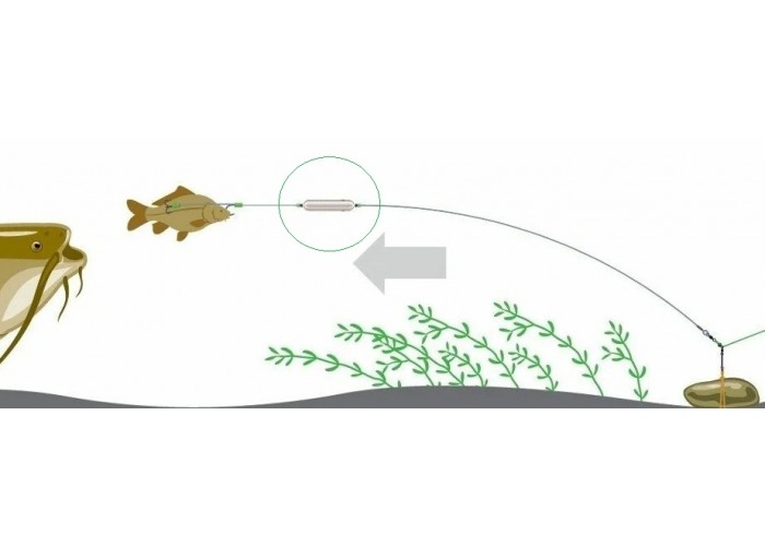Поплавок-пропеллер на сома 20 гр. черный