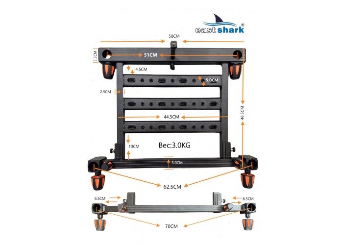 Педана регулируемая EastShark TFA 007
