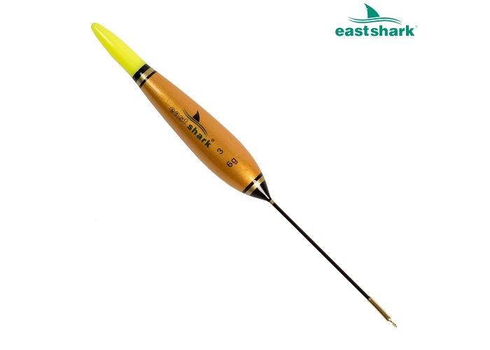 Поплавок с батарейкой короткий золотой 8 гр.