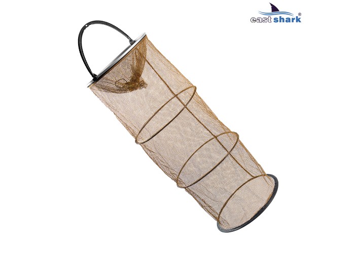 Садок круглый с ручкой прорезиненный d40 1м