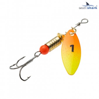 Блесна вращающаяся (уп./5шт.) EastShark Longer размер-1 (5 грамм)  col.#644