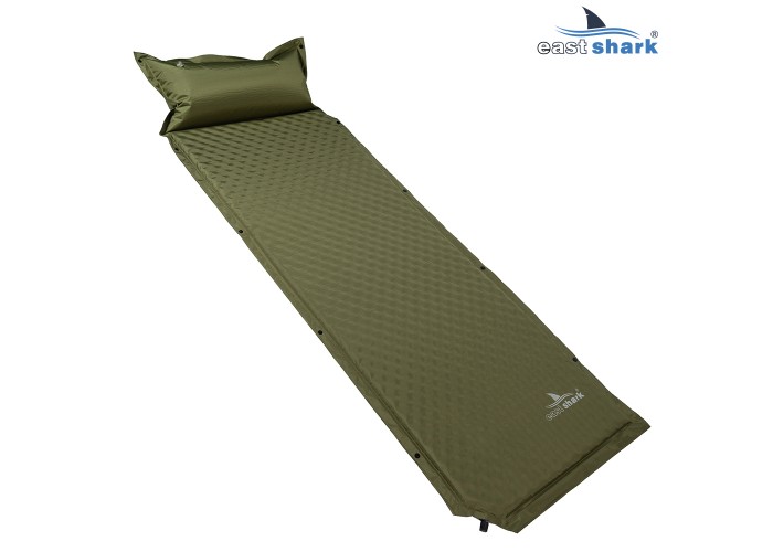 Коврик самонадувающийся EastShark 192-3 зеленый