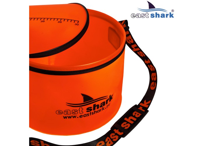 Ведро для замеса прикормки круглое оранжевое  D 40