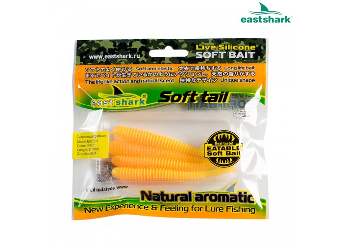 Силиконовая приманка ES31011 87,5 мм (4 шт/уп) color: K027