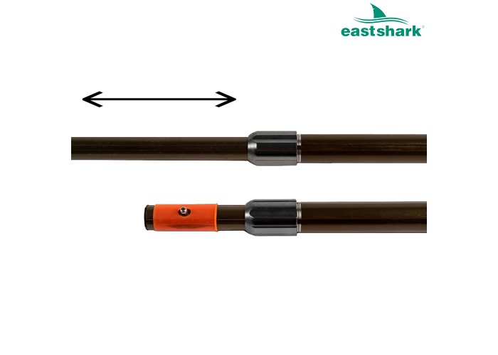 Подсак ES прорезиненный  полукруглый 75*75 см мет. ручка 1,9 м.