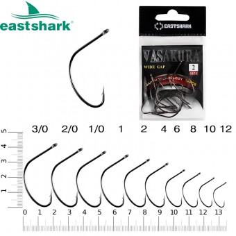 Крючки New Vasakura Wide Gap № 1/0